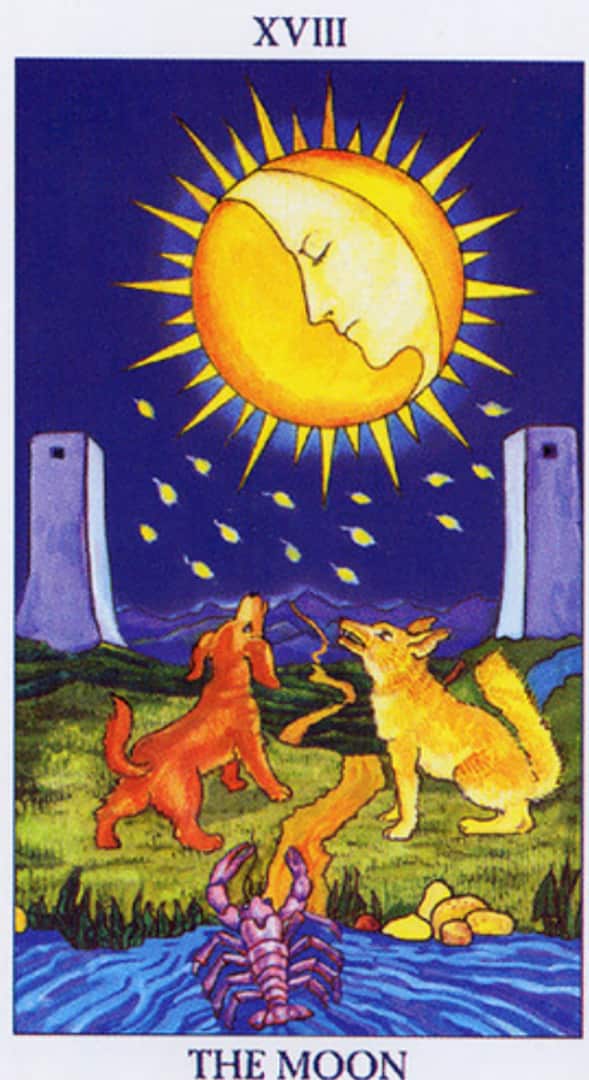 Carta del Tarot La Luna Carta del Tarot La Luna